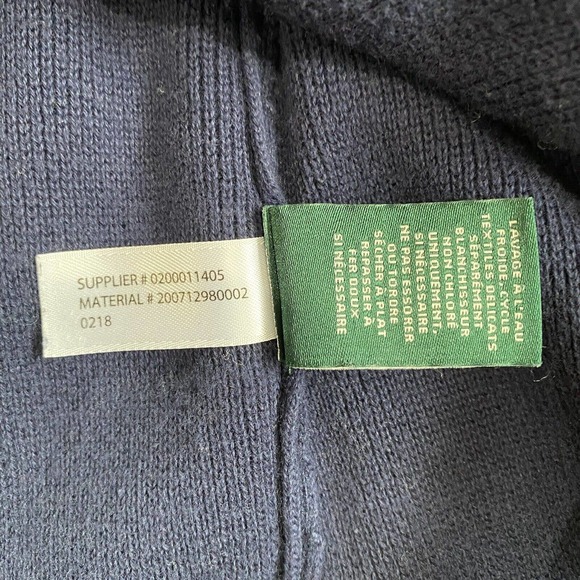 Ralph Lauren LRL Cardigan Sweater Knit Blazer L Large Black Crest Monogram Crown - Picture 11 of 11